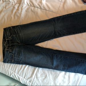 American Eagle skinny blue jeans